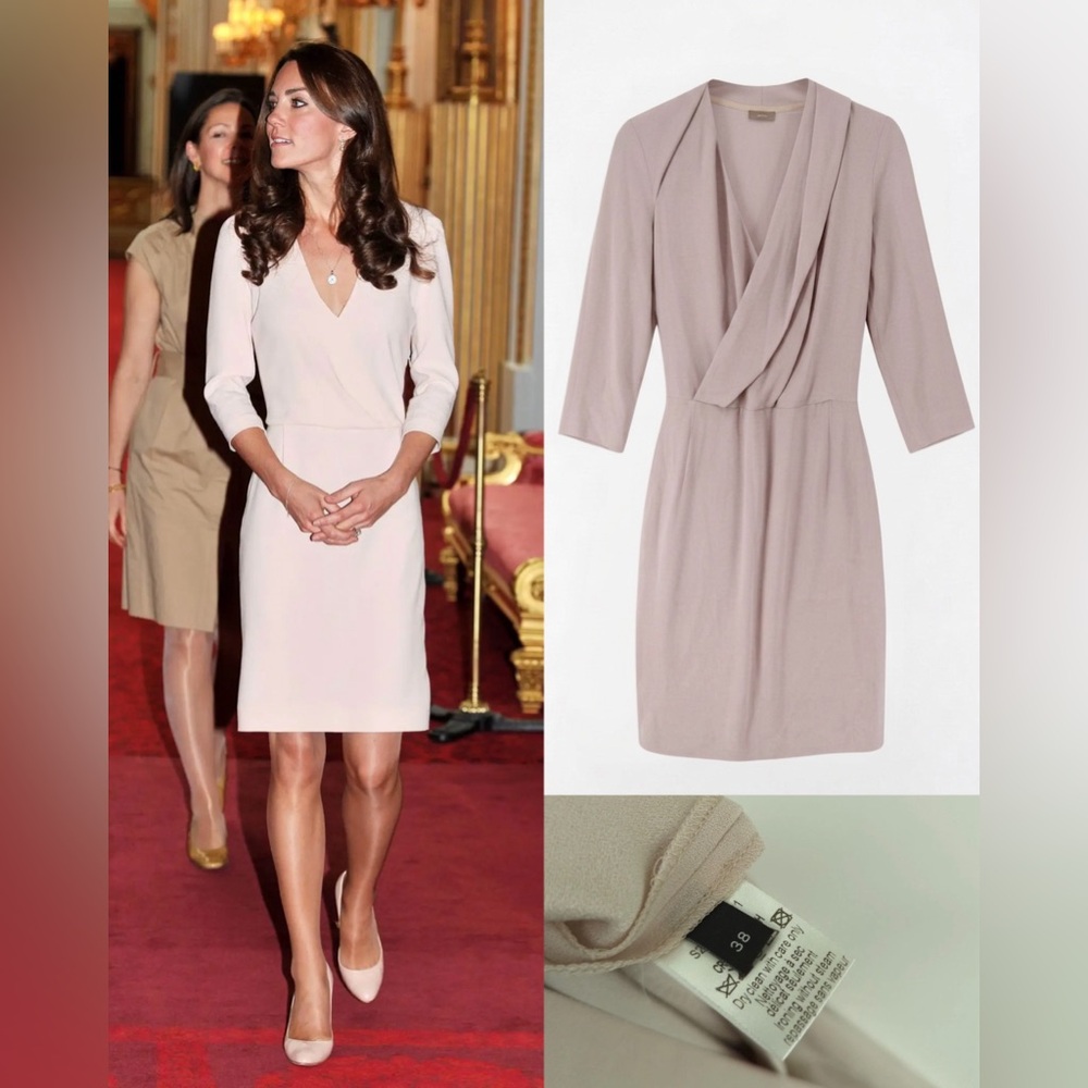 Scala Powder Pink Dress by Joseph- ASO Kate Middleton Royal-UK10/US6 (Rare)